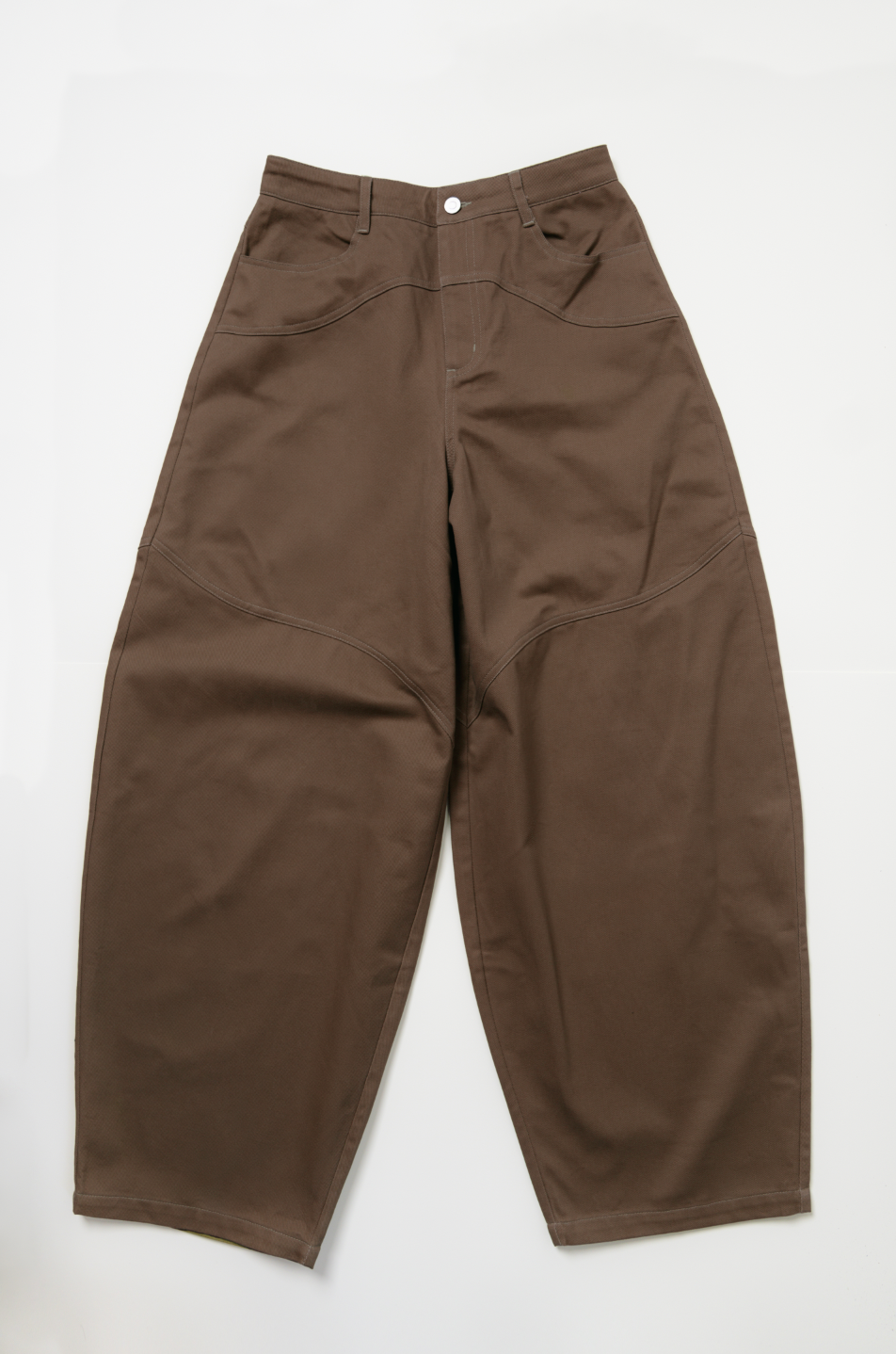 Brown Western Barrel Pants